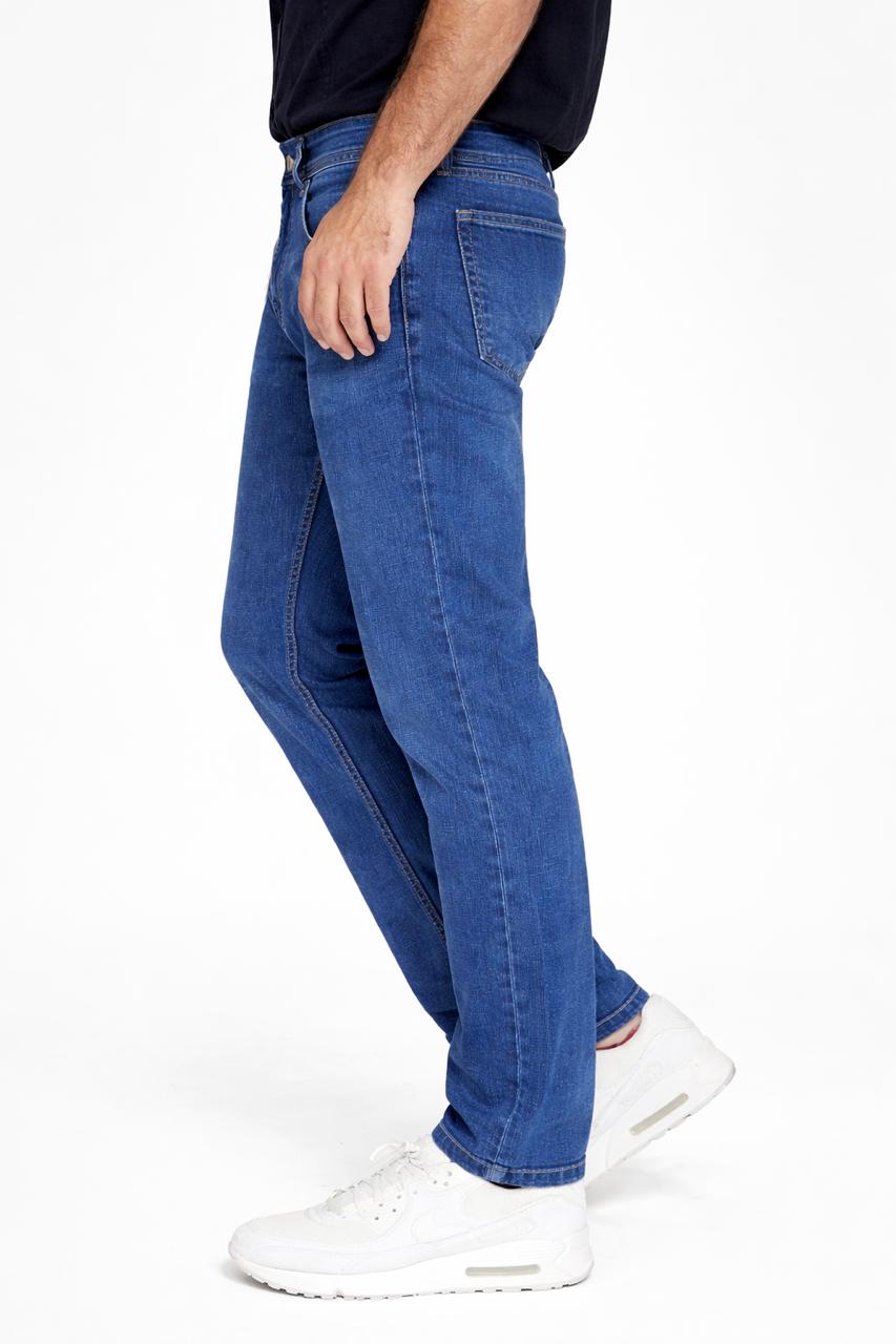 Men’s Mid Rise Relaxed Fit Blue Denim Jeans – Classic Comfort Stretch