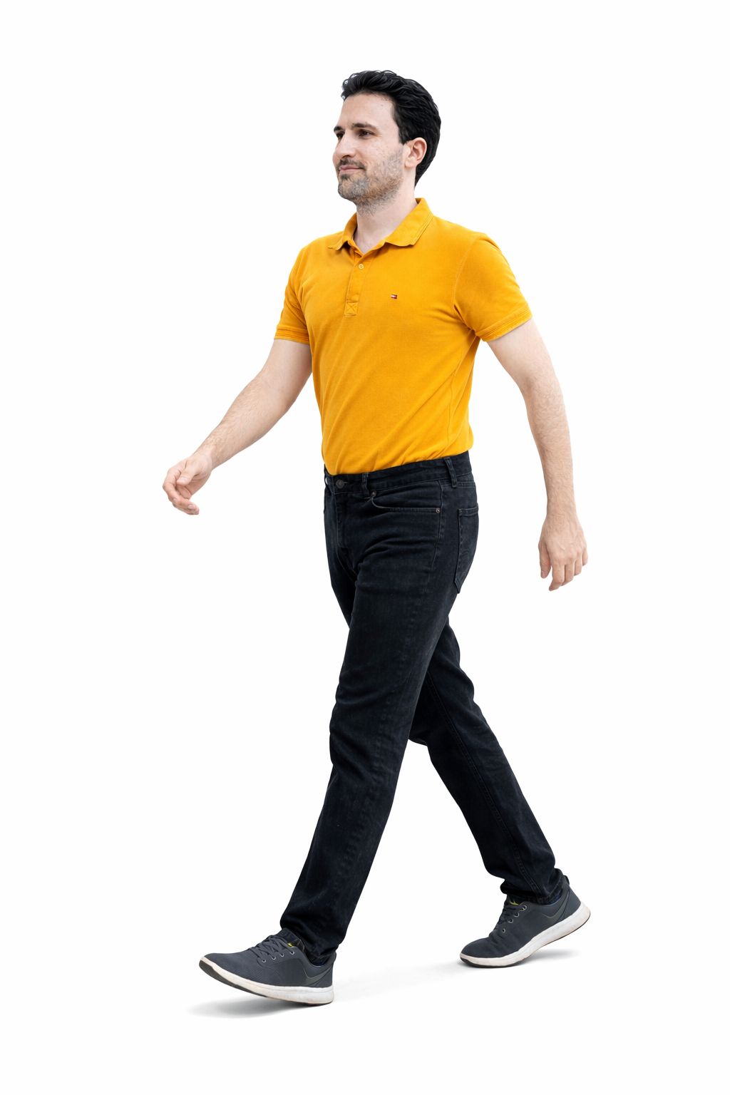 Men’s stretch Dark Black Narrow Fit Denim Jeans