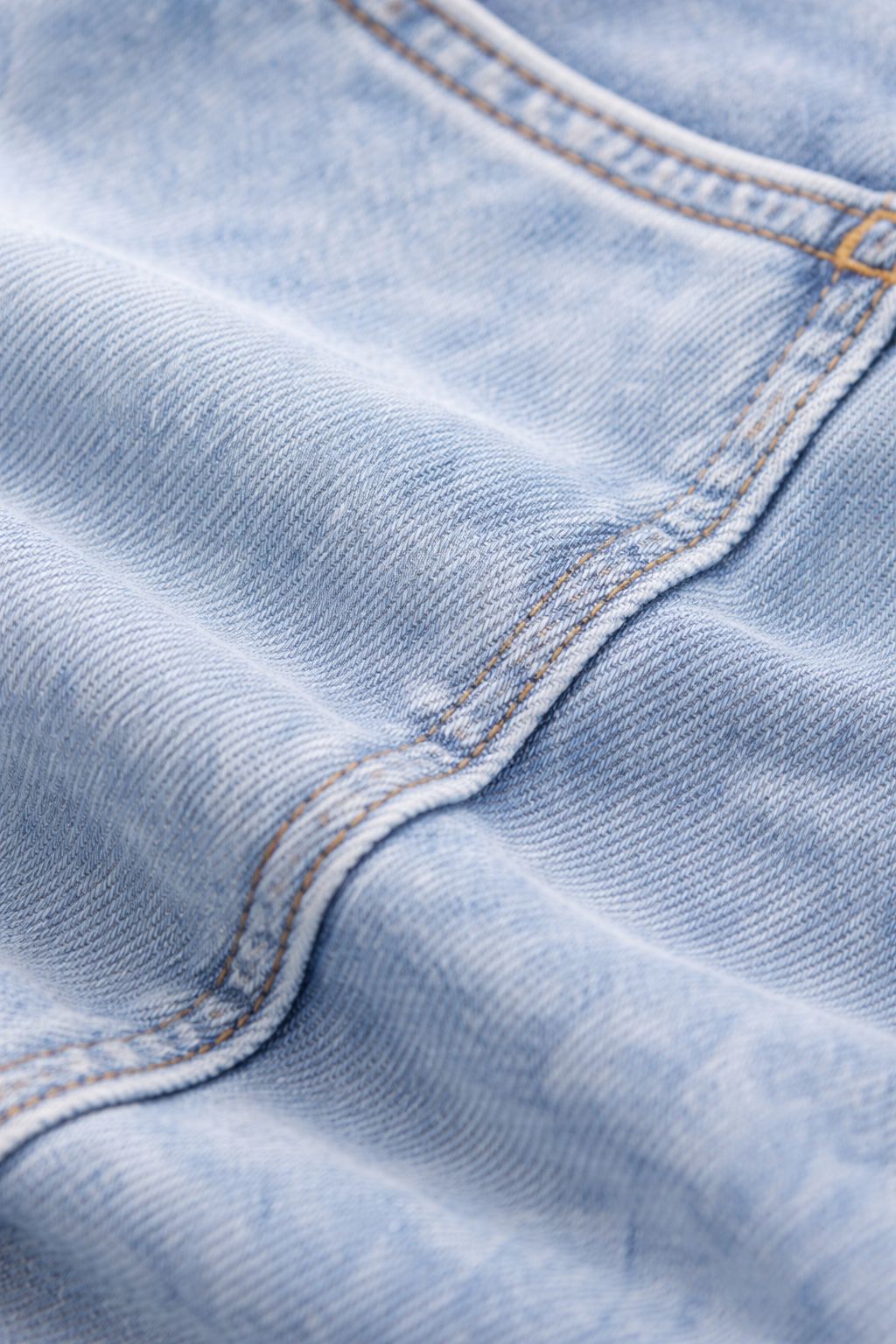 Men’s Regular Fit Bleach Wash Jeans – Classic Rigid Denim|Non Stretch